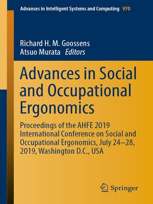 cover image of Advances in Social and Occupational Ergonomics
